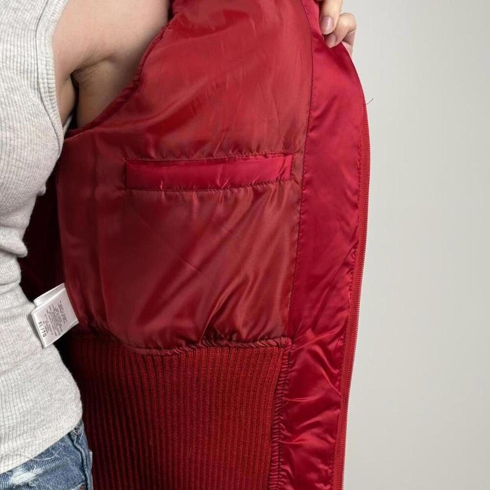 Guess Women's Red Puffer Vest - Picture 6 of 7